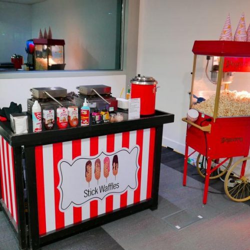 waffles-on-a-stick-stand-and-pop-corn-cart-hire